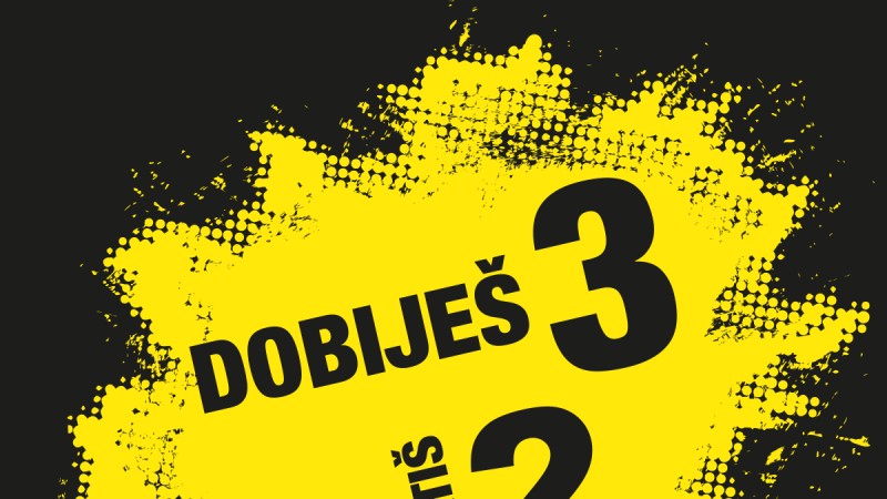 Platiš dva dobiješ tri, samo u Massu