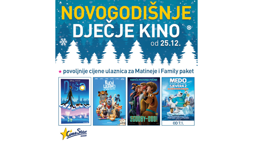 CINESTAR NOVOGODIŠNJE DJEČJE KINO