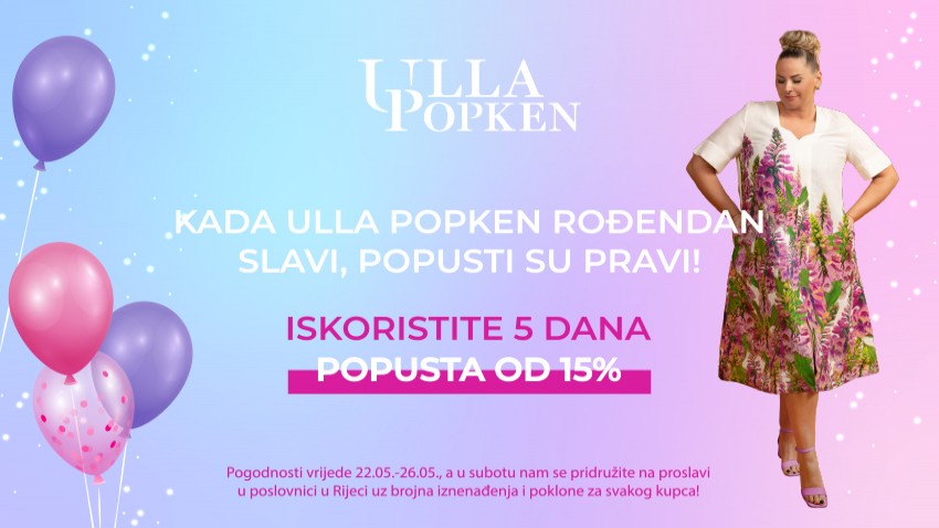 ROĐENDANSKI POPUSTI U TRGOVINI ULLA POPKEN