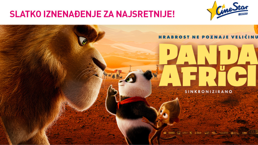 OBITELJSKI OBITELJSKI VIKEND U CINESTARU: PANDA U AFRICI!