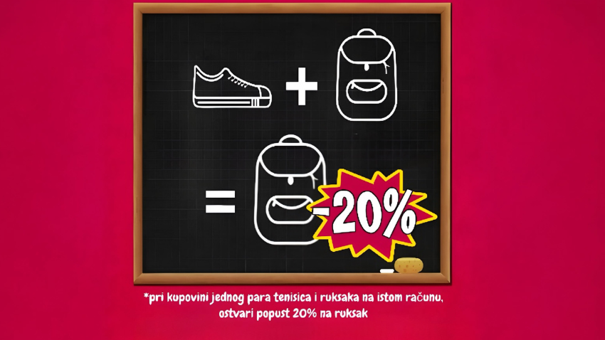 BACK TO SCHOOL AKCIJA U TRGOVINI PITTAROSSO