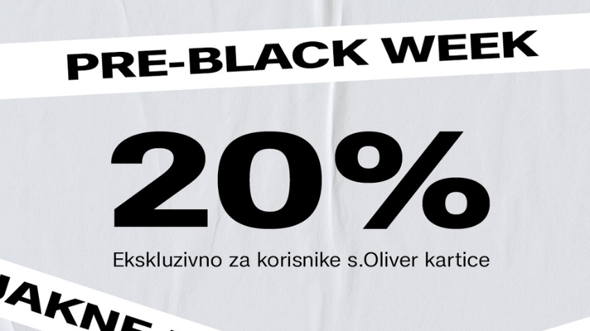 PRE BLACK FRIDAY POPUSTI U S.OLIVERU