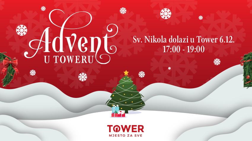 SVETI NIKOLA 06.12. DOLAZI U TOWER CENTER RIJEKA