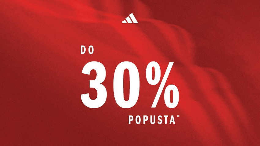 DO 30% POPUSTA U ADIDASU