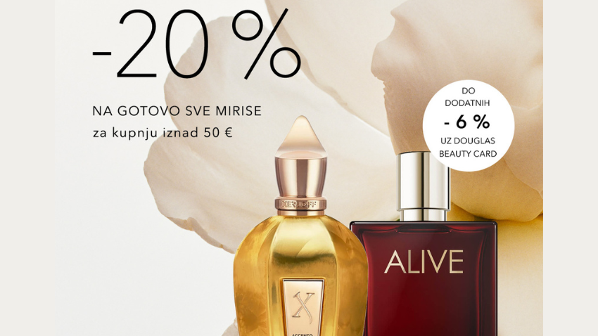 20% POPUSTA U DOUGLAS TRGOVINI
