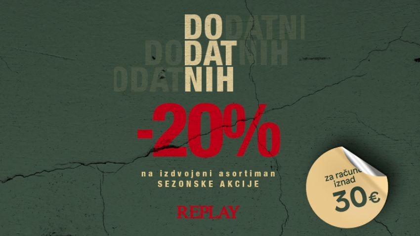 VIKEND AKCIJA U TRGOVINI REPLAY