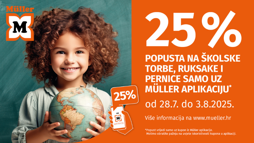 25% POPUSTA ŠKOLSKE TORBE, RUKSAKE I PERNICE