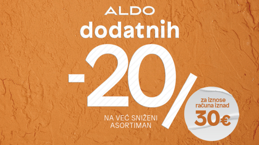 DODATNI POPUSTI U TRGOVINI ALDO