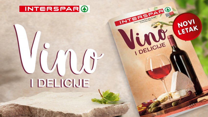 UŽIVAJTE U PONUDI VRHUNSKIH HRVATSKIH I INOZEMNIH VINA U INTERSPARU!