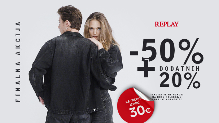 DODATNI POPUSTI U TRGOVINI REPLAY!