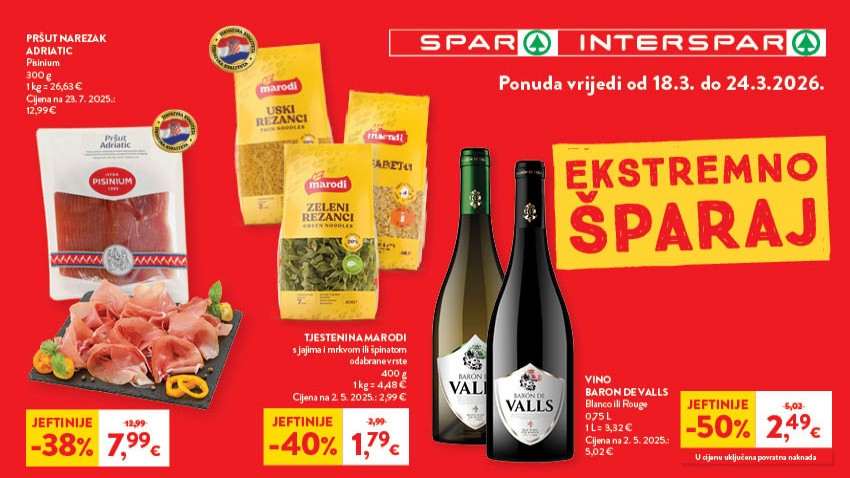 EKSTREMNO ŠPARAJ U SPAR-U!
