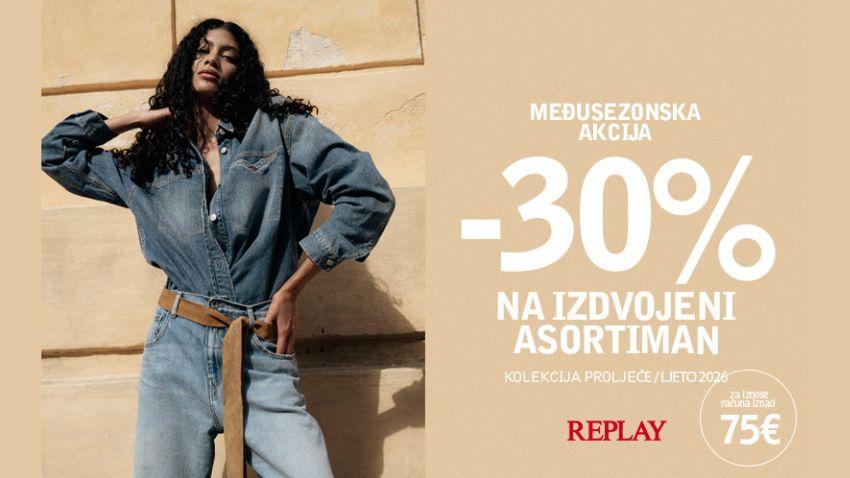 MEĐUSEZONSKA AKCIJA U TRGOVINI REPLAY