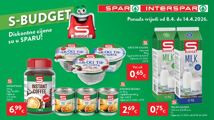 S-BUDGET PONUDA U INTERSPARU