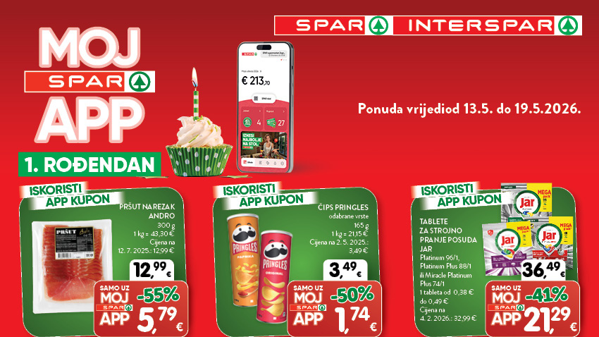 1. ROĐENDAN SPAR APLIKACIJE!