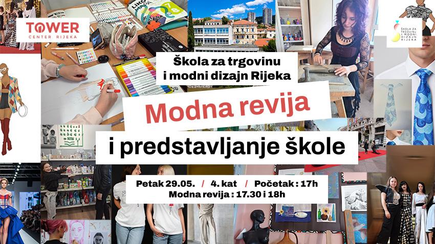 MODNA REVIJA I PREDSTAVLJANJE ŠKOLE ZA TRGOVINU I MODNI DIZAJN RIJEKA